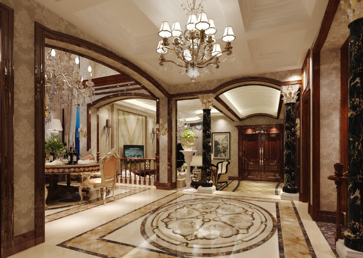 賓館酒店裝修大廳材料