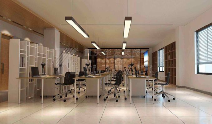 辦公室裝修中活動隔斷安裝