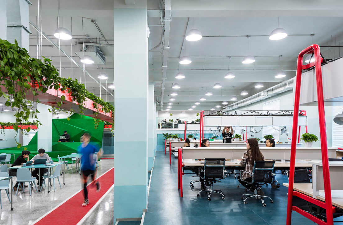  辦公室裝修設計效果圖，1100平方米辦公室裝修設計